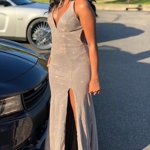 Rose Gold Prom Dress Size 2